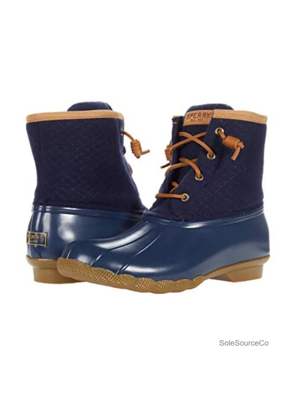 Sperry Saltwater Wool Ankle Rain Boots Women's Waterproof Lace-Up